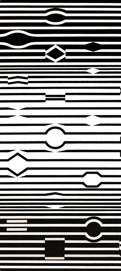 Victor Vasarely, Composition, Ondulatoires, Hliogravure