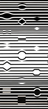 Victor Vasarely, Composition, Ondulatoires, Hliogravure