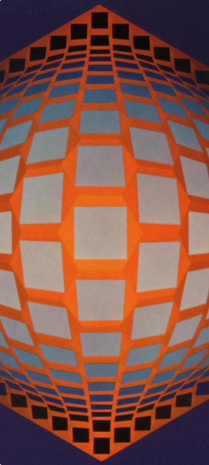 Victor Vasarely, Composition, Hexagone, Hliogravure