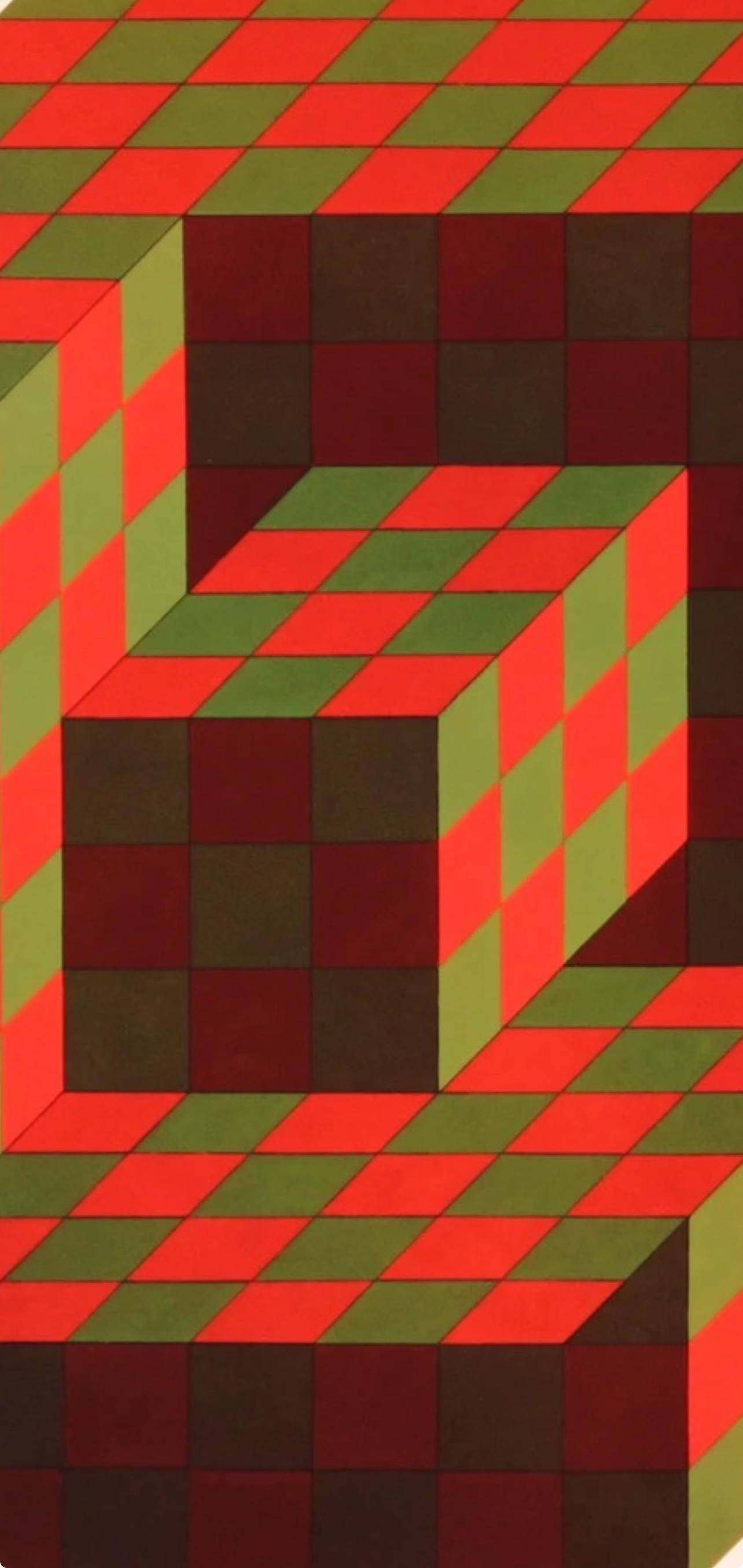 Victor Vasarely, Composition, Hexagone, Hliogravure