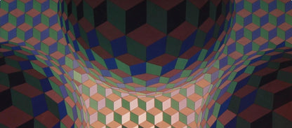 Victor Vasarely, Composition, Hexagone, Hliogravure
