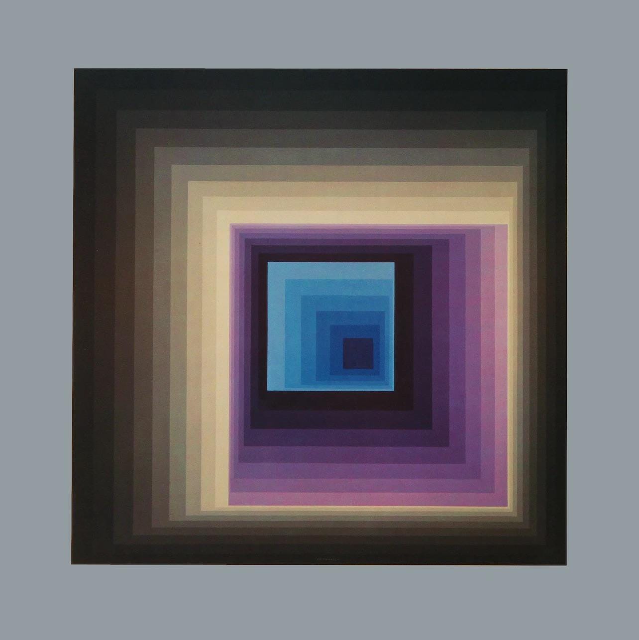 Victor Vasarely, Composition, Damier, Hliogravure