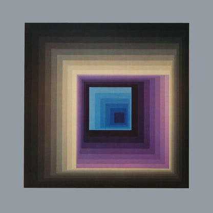Victor Vasarely, Composition, Damier, Hliogravure