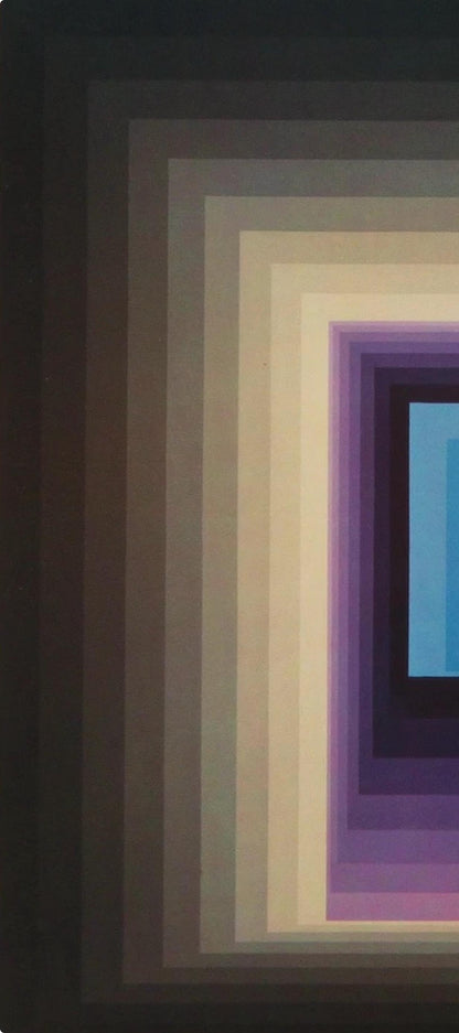 Victor Vasarely, Composition, Damier, Hliogravure