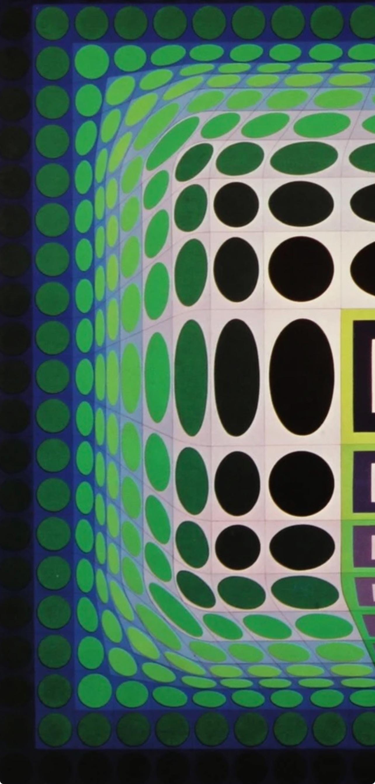 Victor Vasarely, Composition, Damier, Hliogravure