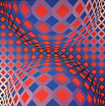 Victor Vasarely, Composition, Octogone, Hliogravure
