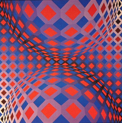 Victor Vasarely, Composition, Octogone, Hliogravure