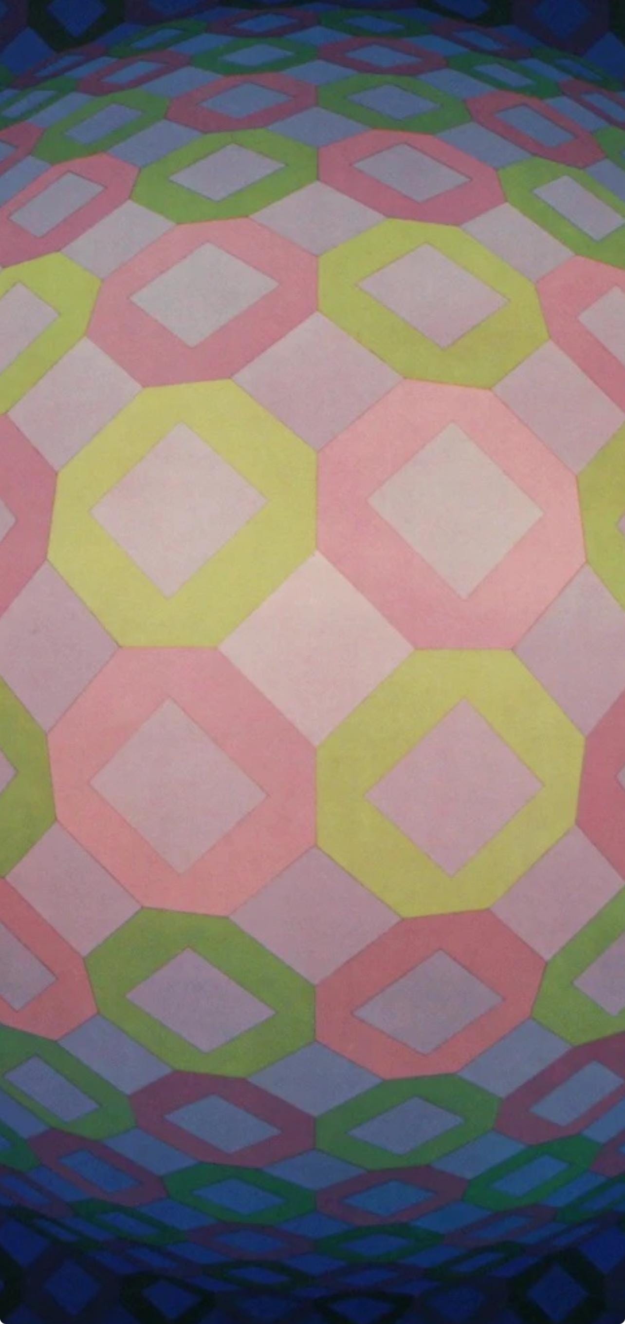 Victor Vasarely, Composition, Octogone, Hliogravure