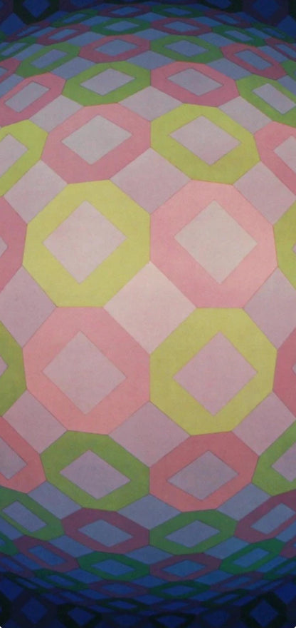 Victor Vasarely, Composition, Octogone, Hliogravure