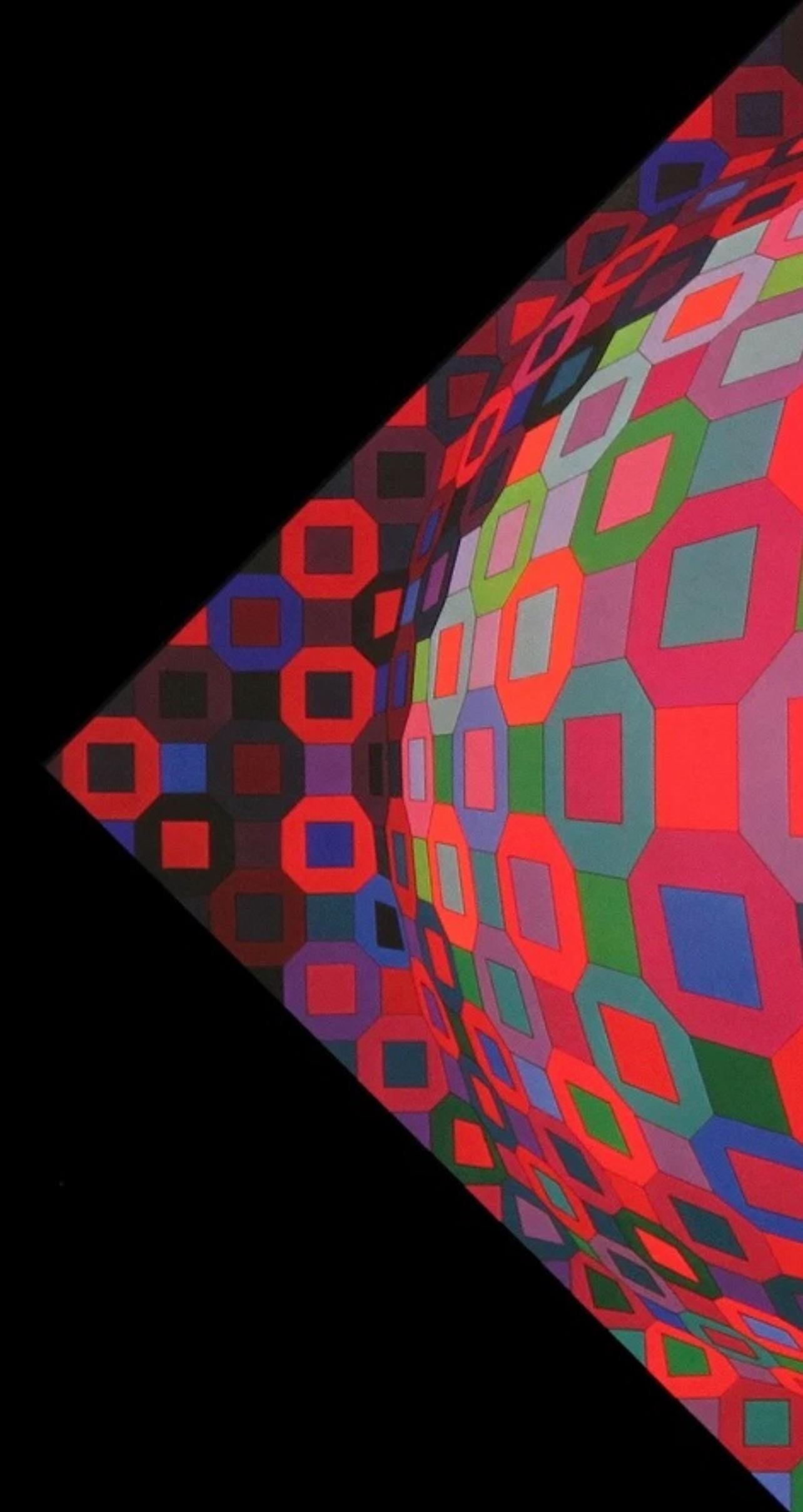 Victor Vasarely, Composition, Octogone, Hliogravure