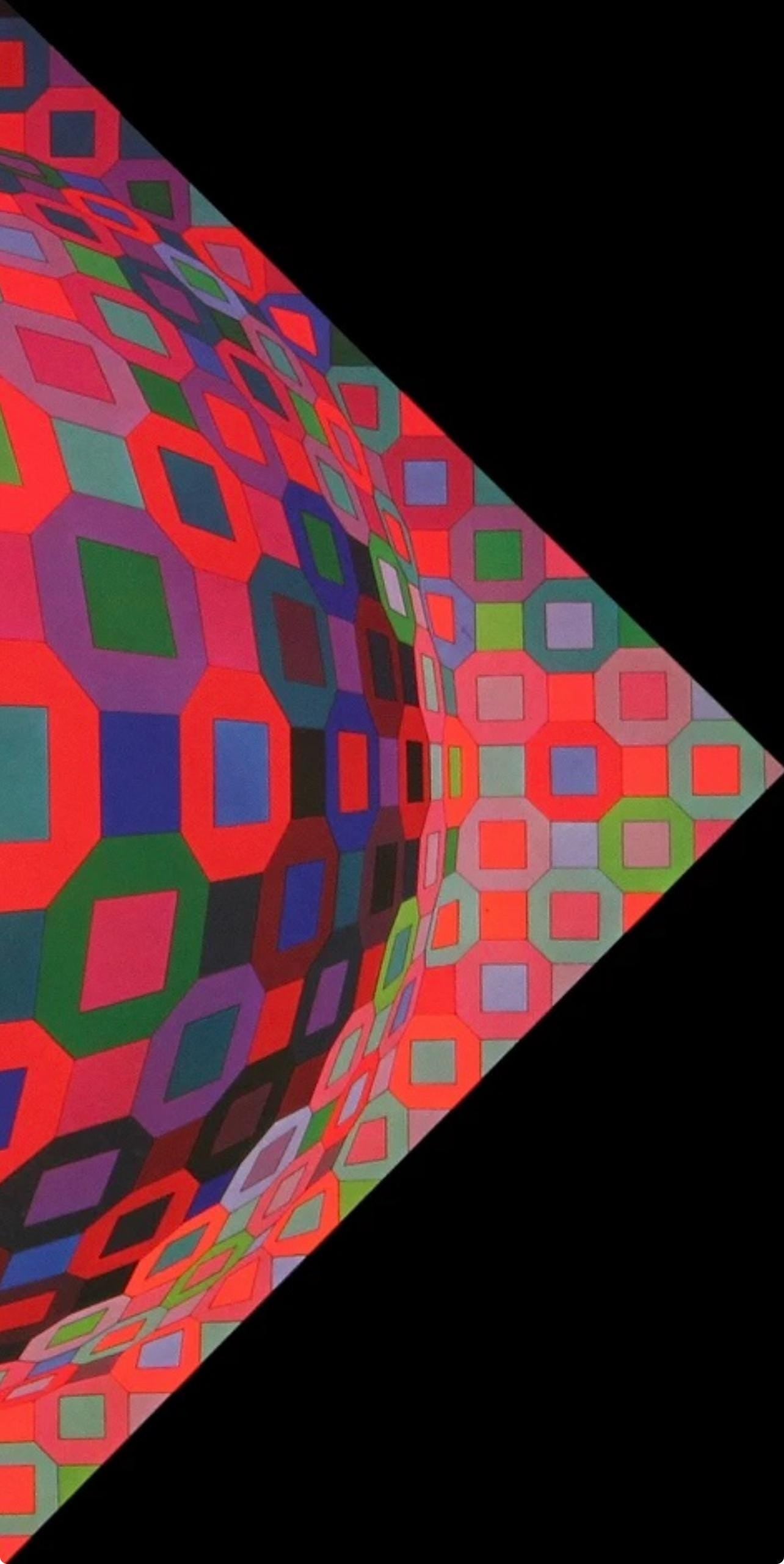 Victor Vasarely, Composition, Octogone, Hliogravure