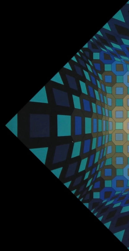Victor Vasarely, Composition, Octogone, Hliogravure