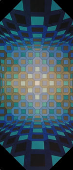 Victor Vasarely, Composition, Octogone, Hliogravure