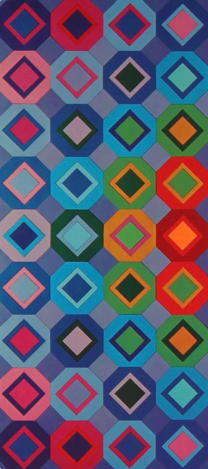 Victor Vasarely, Composition, Octogone, Hliogravure