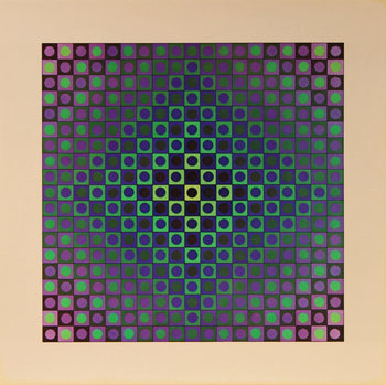 Victor Vasarely, Composition, Folklore Plantaire, Hliogravure