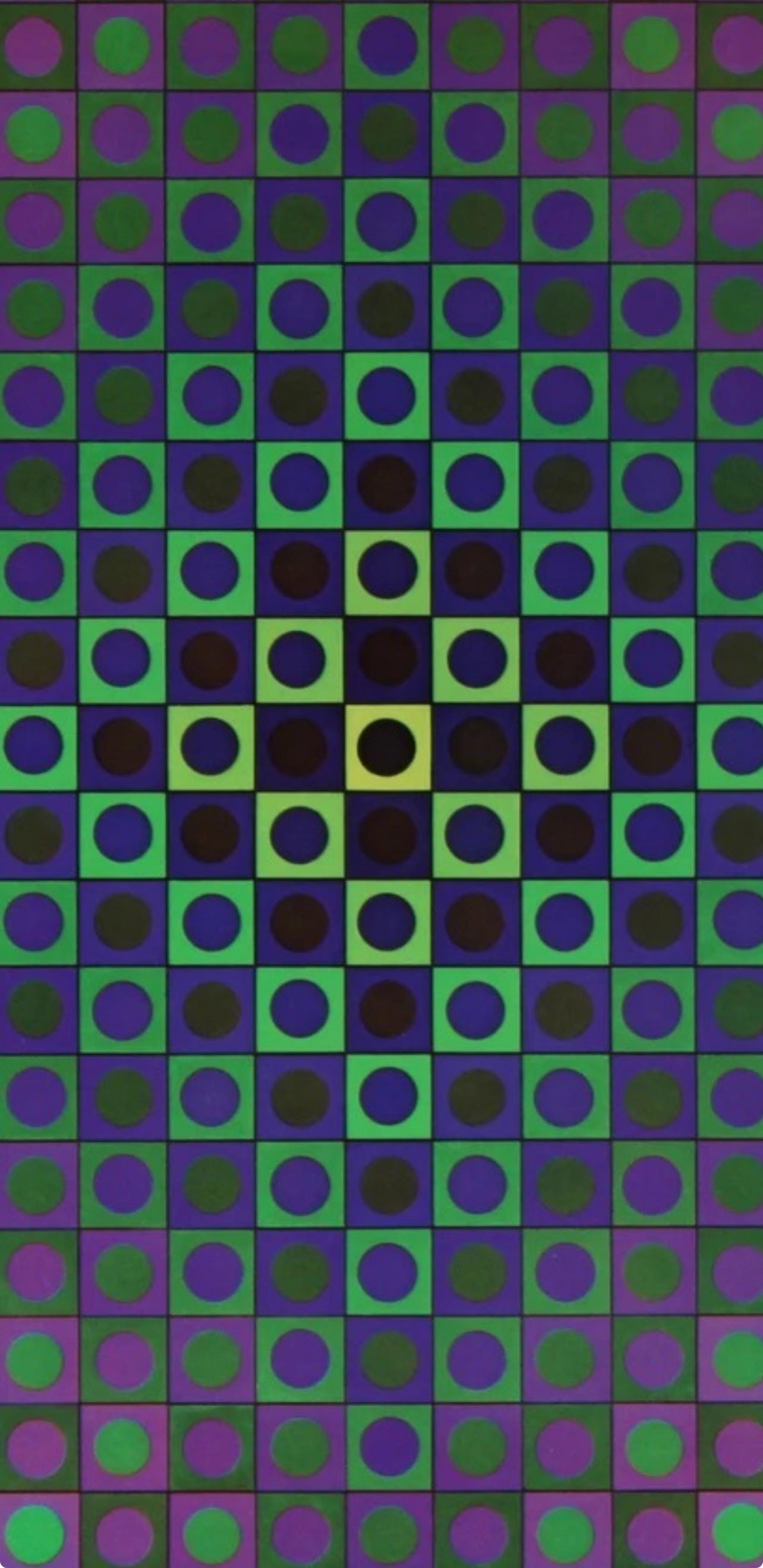 Victor Vasarely, Composition, Folklore Plantaire, Hliogravure