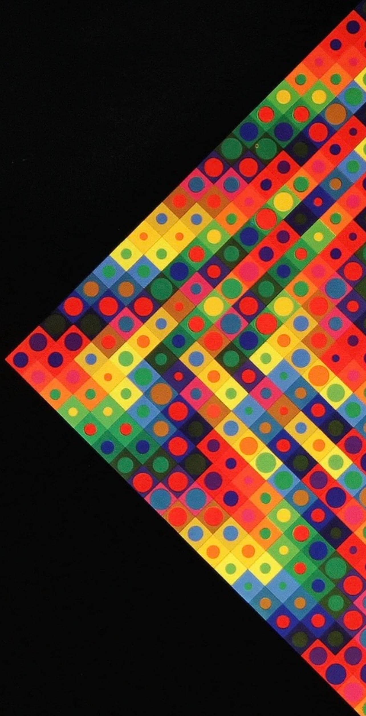 Victor Vasarely, Composition, Folklore Plantaire, Hliogravure