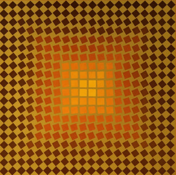 Victor Vasarely, Composition, Cta 102, Hliogravure