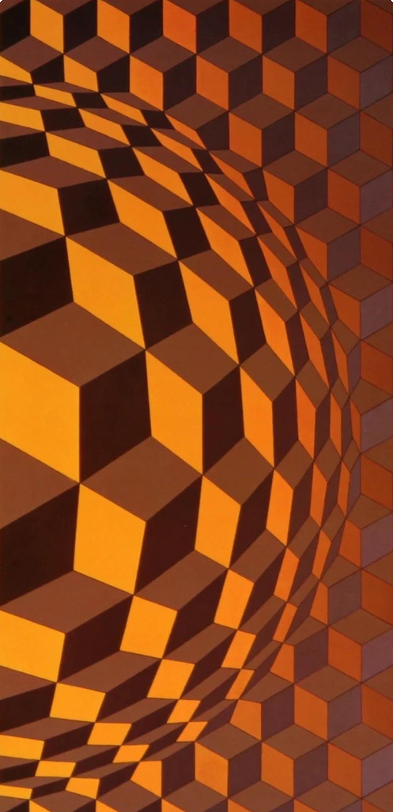 Victor Vasarely, Composition, Cta 102, Hliogravure