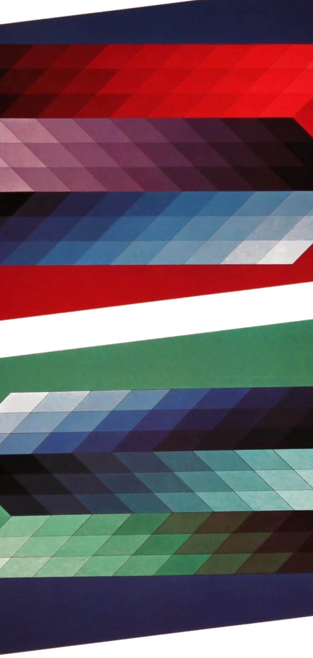 Victor Vasarely, Composition, Hommage Hexagone, Hliogravure