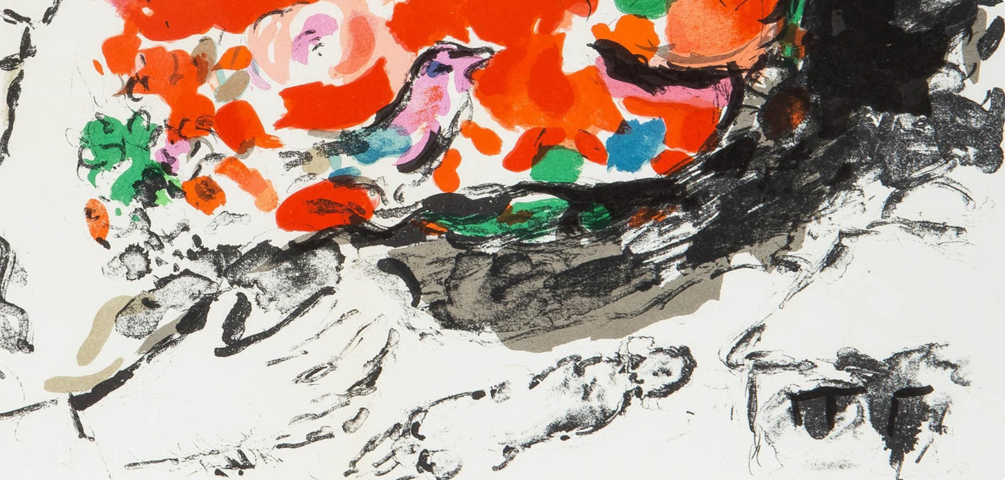 Marc Chagall, Composition (Cramer 91; Mourlot 651), Derrire Le Miroir, Lithograph