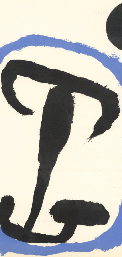 Joan Mir, Composition (Cramer 34; Mourlot 223), Derrire Le Miroir, Lithograph