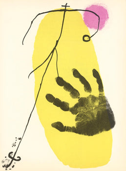 Joan Mir, Composition (Cramer 34; Mourlot 226), Derrire Le Miroir, Lithograph