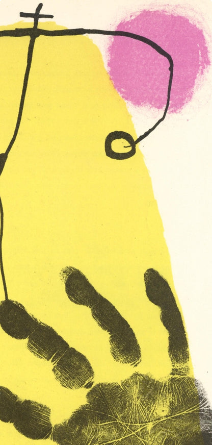 Joan Mir, Composition (Cramer 34; Mourlot 226), Derrire Le Miroir, Lithograph