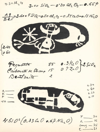 Joan Mir, Composition (Cramer 34), Derrire Le Miroir, Lithograph