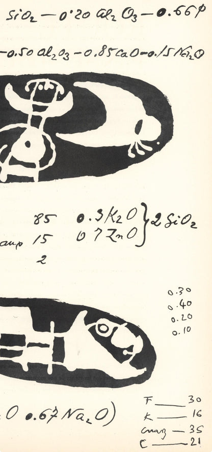 Joan Mir, Composition (Cramer 34), Derrire Le Miroir, Lithograph