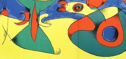 Joan Mir, Composition (Cramer 34; Mourlot 227), Derrire Le Miroir, Lithograph