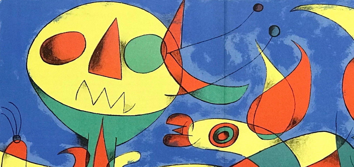 Joan Mir, Composition (Cramer 34; Mourlot 227), Derrire Le Miroir, Lithograph