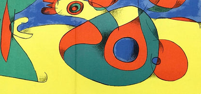 Joan Mir, Composition (Cramer 34; Mourlot 227), Derrire Le Miroir, Lithograph