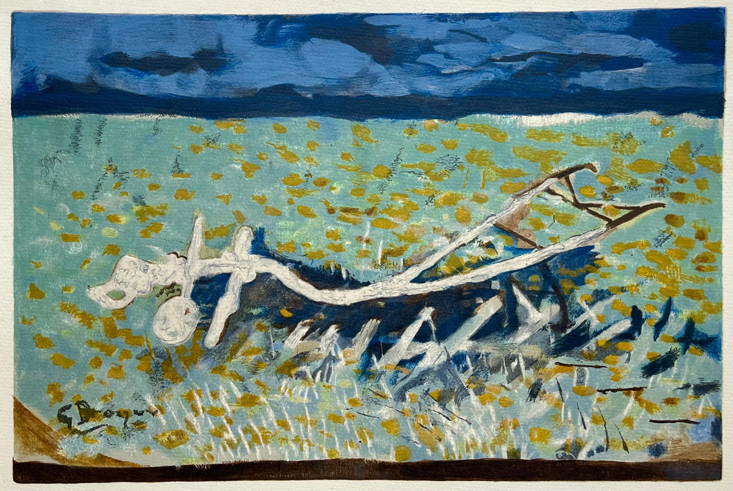 Georges Braque, La Charrue, Varengeville, Lithograph