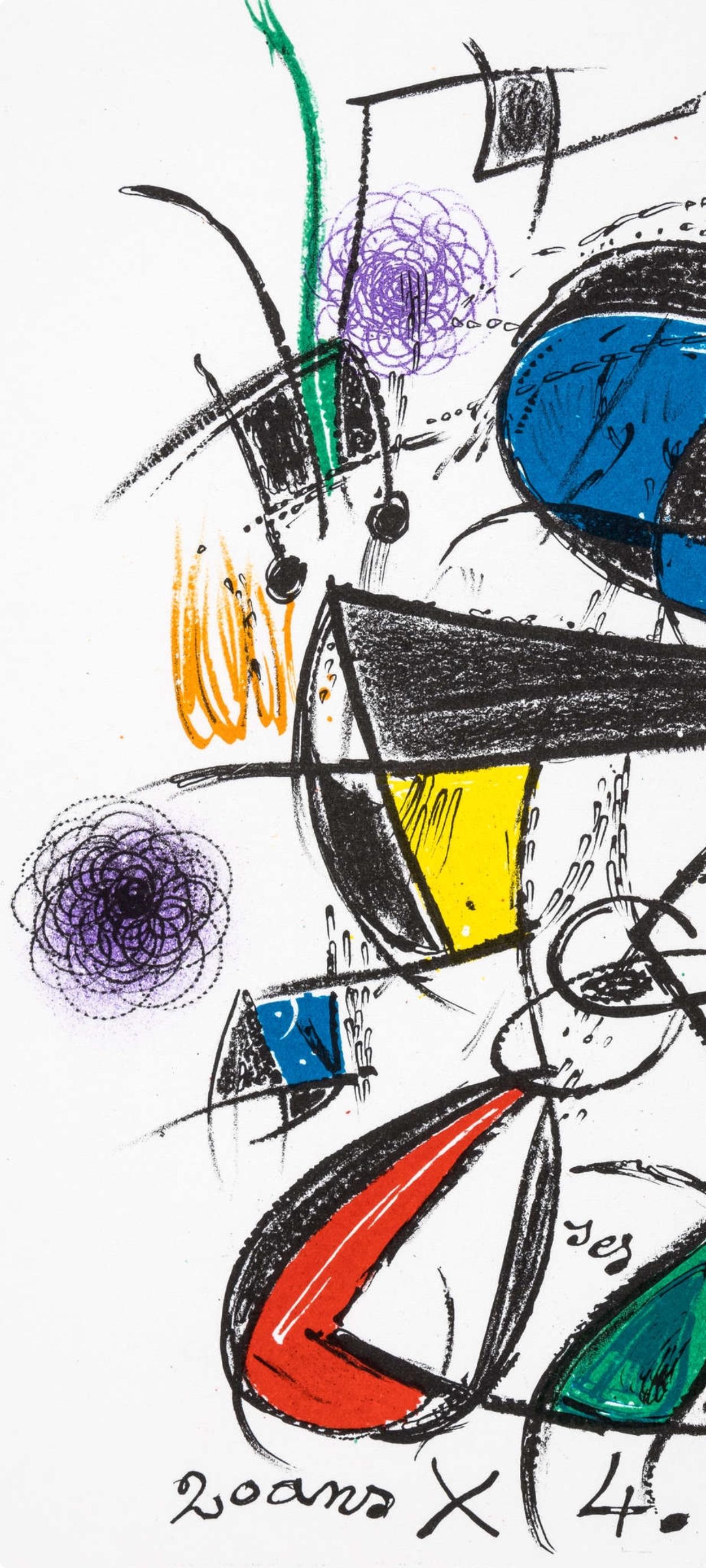 Joan Mir, Composition, Lithograph