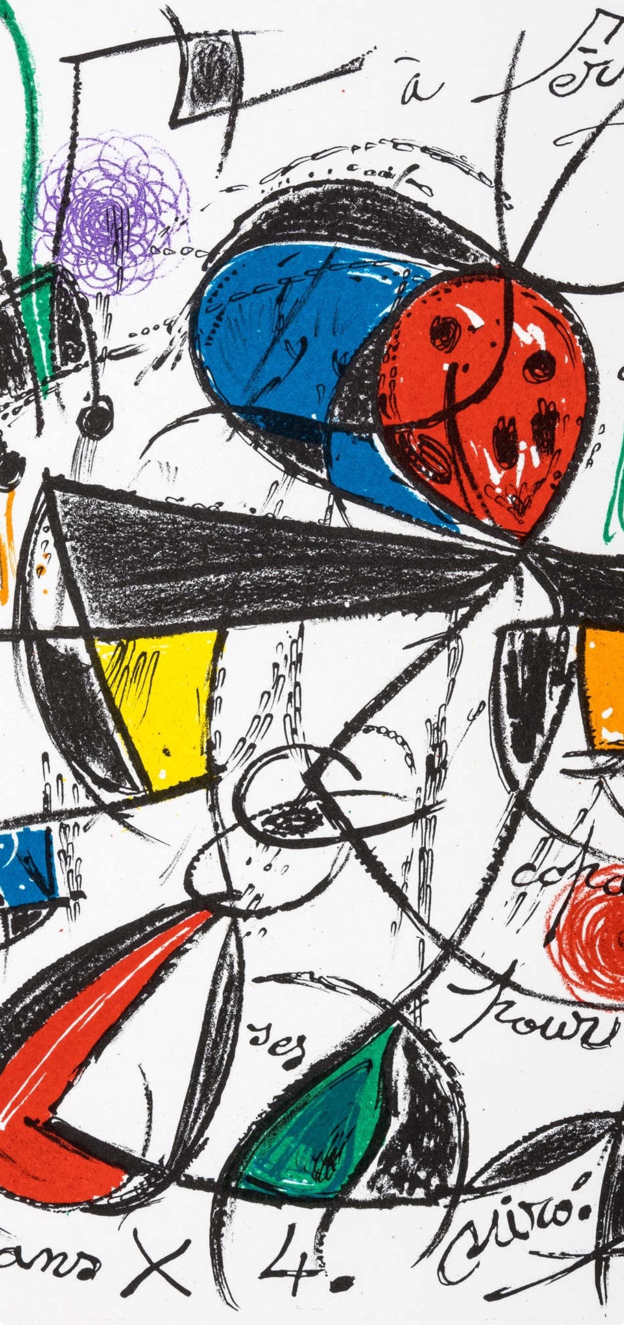 Joan Mir, Composition, Lithograph