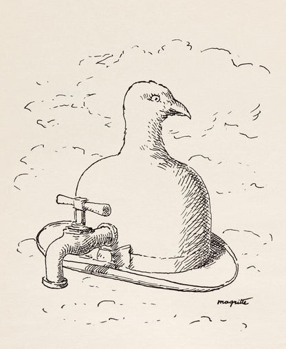 Ren Magritte, Composition, Dix Dessins De Ren Magritte, Lithograph