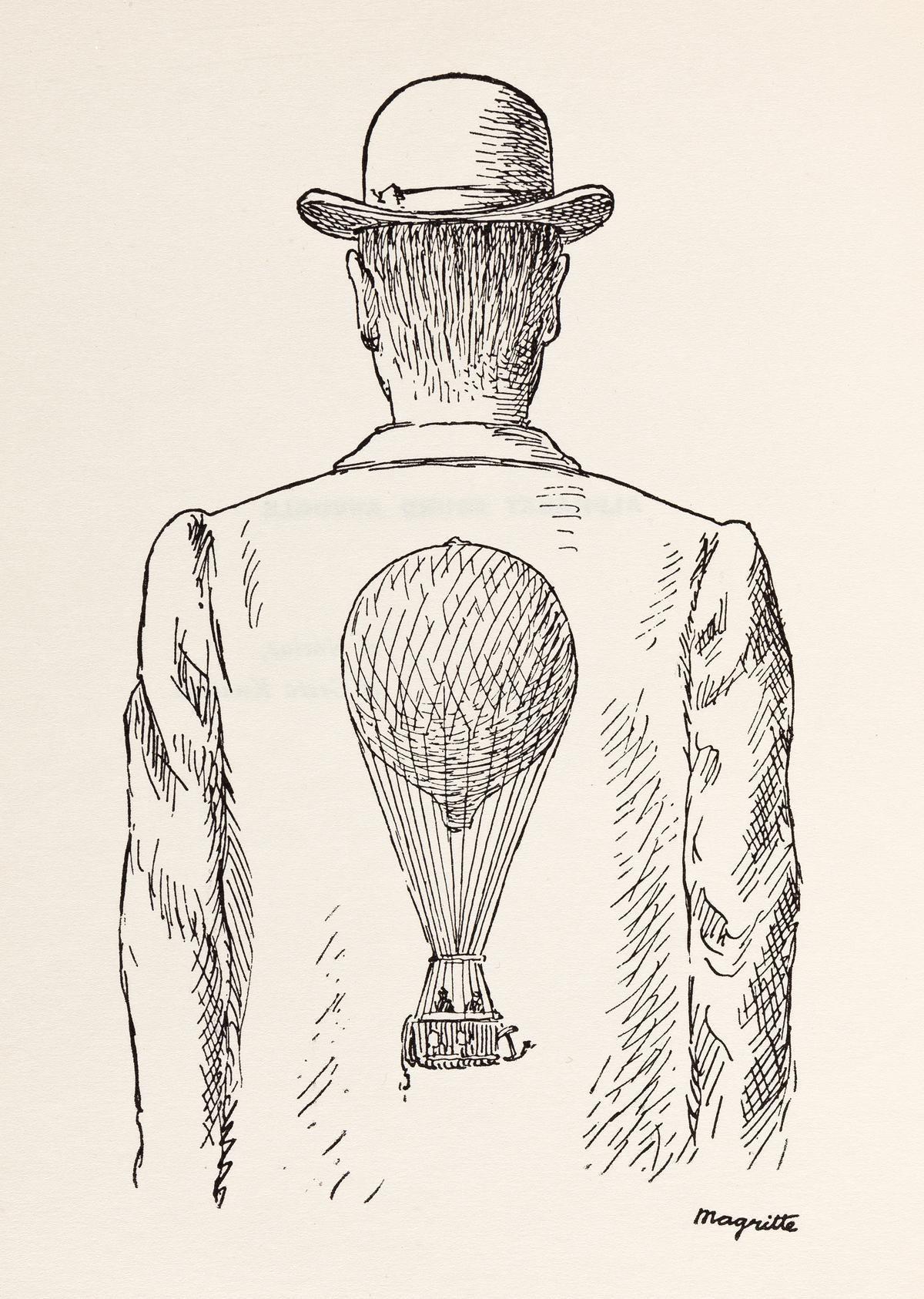 Ren Magritte, Composition, Dix dessins de Ren Magritte, Lithograph