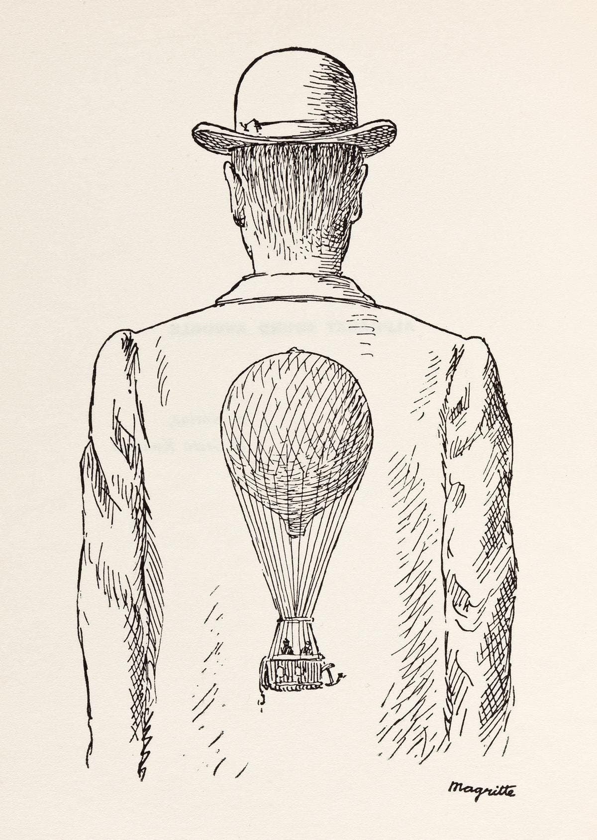 Ren Magritte, Composition, Dix dessins de Ren Magritte, Lithograph