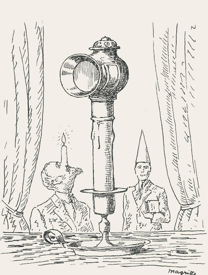 Ren Magritte, Composition, Dix Dessins De Ren Magritte, Lithograph