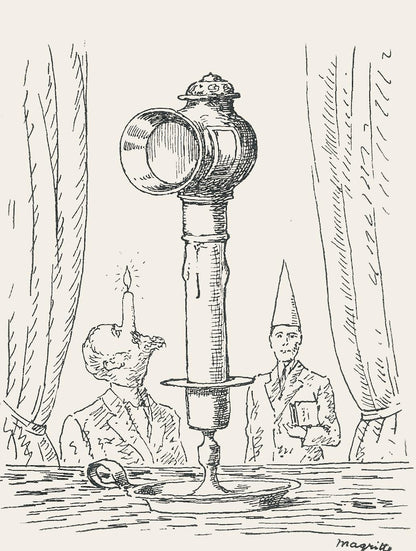 Ren Magritte, Composition, Dix Dessins De Ren Magritte, Lithograph