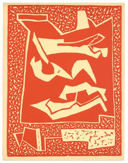 Alberto Magnelli, Composition, Xxe Sicle, Linocut