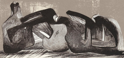 Henry Moore, Reclining Figure, Interior Setting I (Cramer 458), Xxe Sicle, Lithograph
