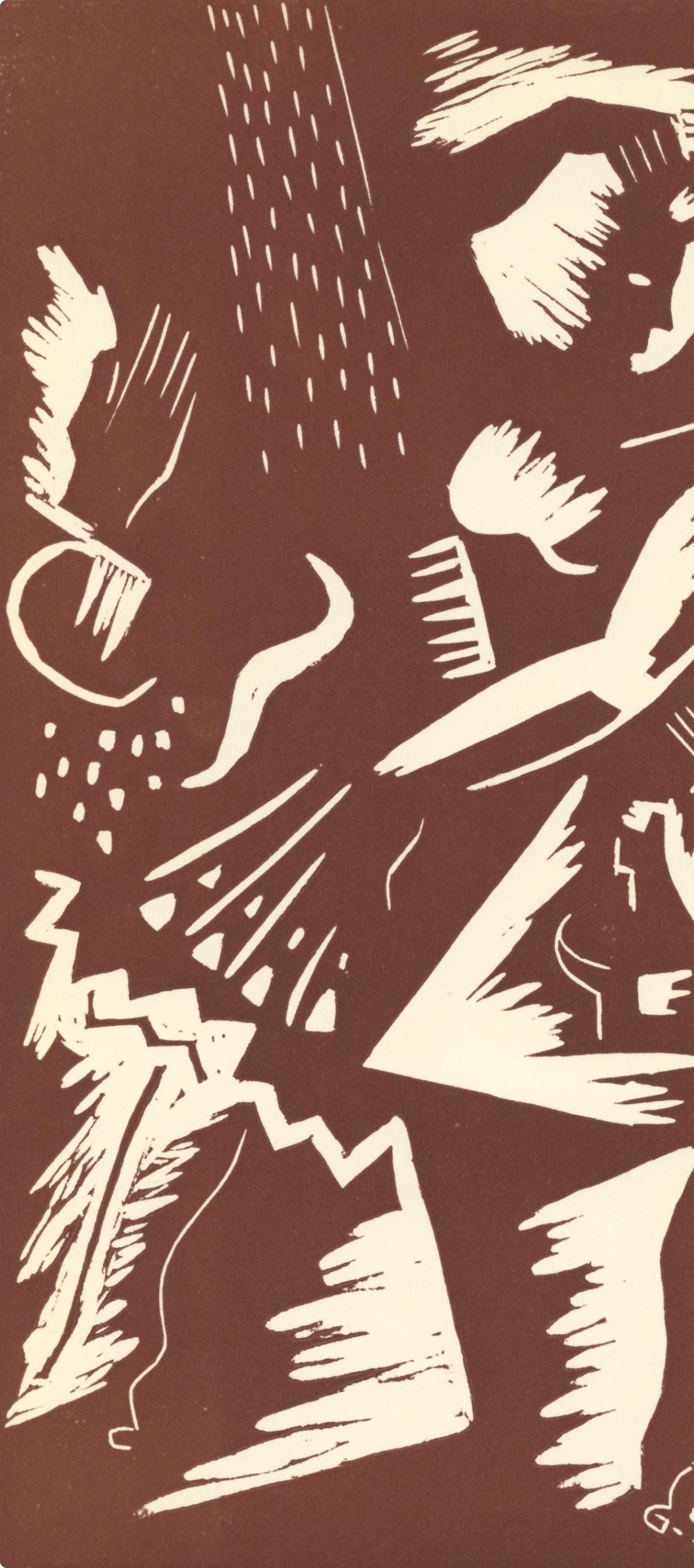 Gino Severini, Gravure Futuriste, Xxe Sicle, Linocut