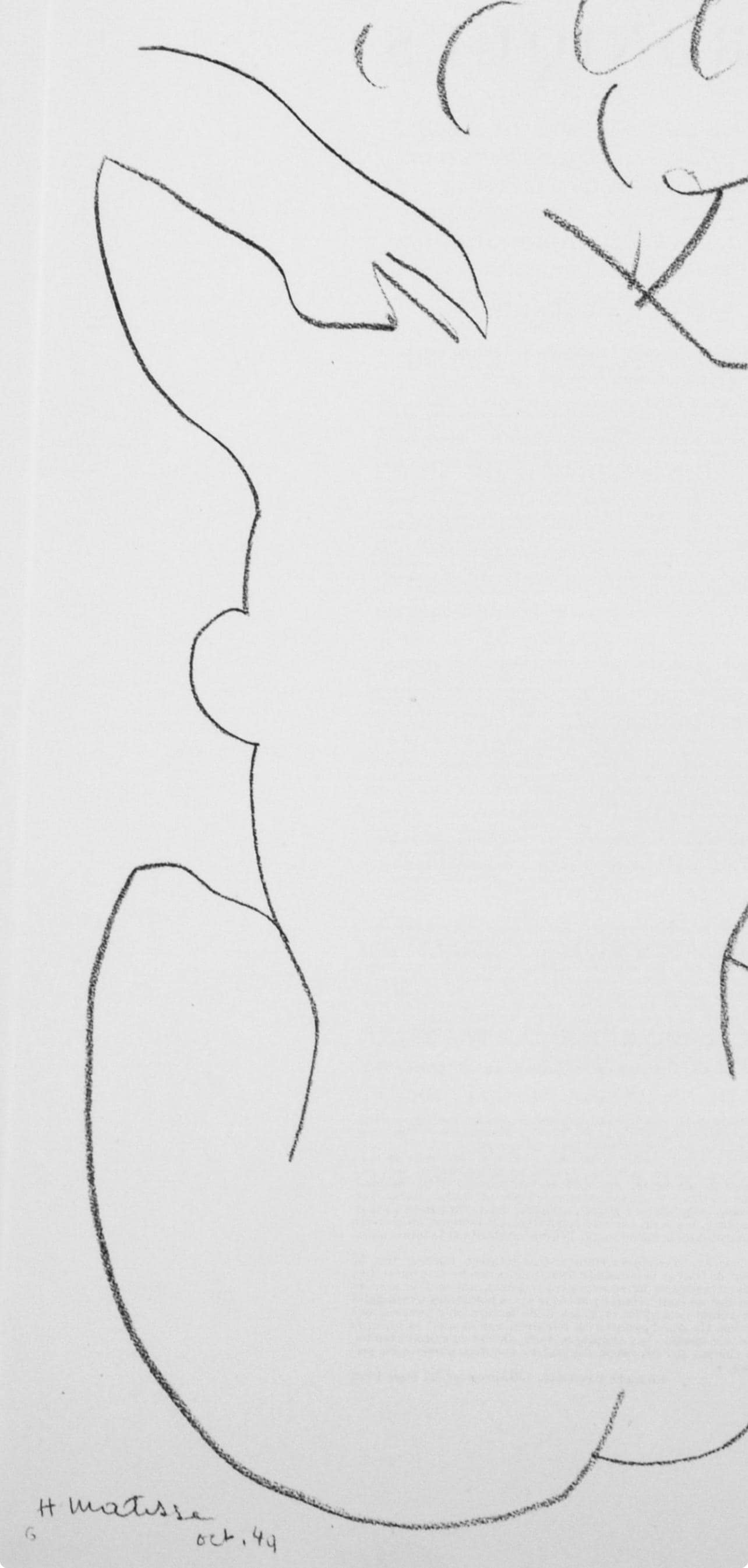 Henri Matisse, Composition, Derrire Le Miroir, Lithograph