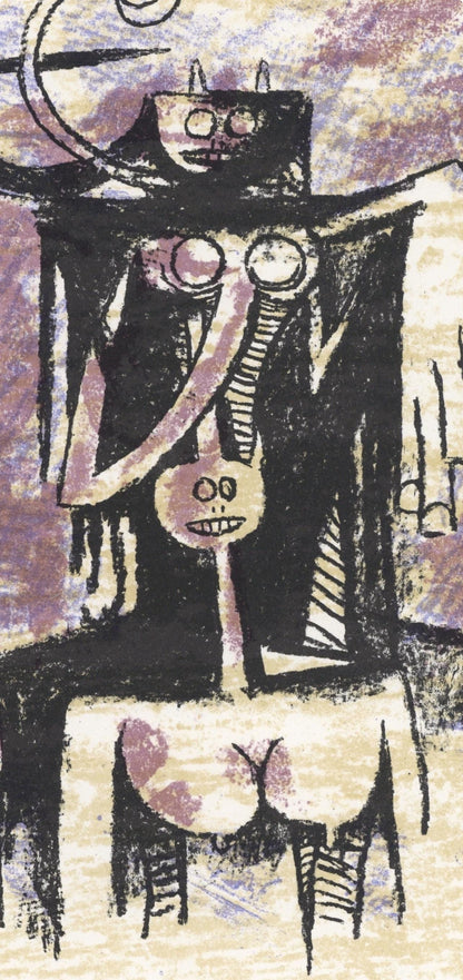 Wifredo Lam ???, Composition, Xxe Sicle, Lithograph