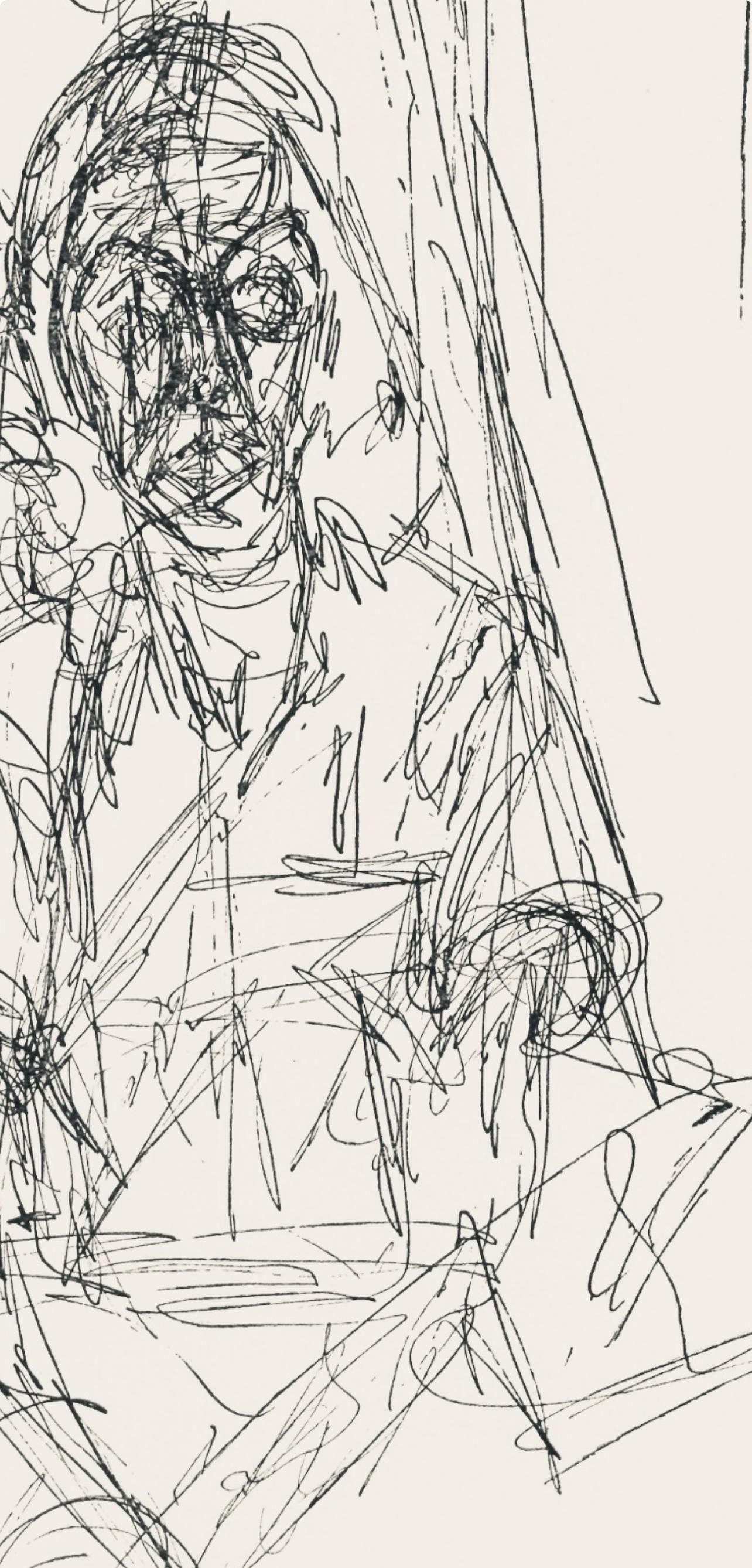 Alberto Giacometti, Composition, Xxe Sicle, Etching