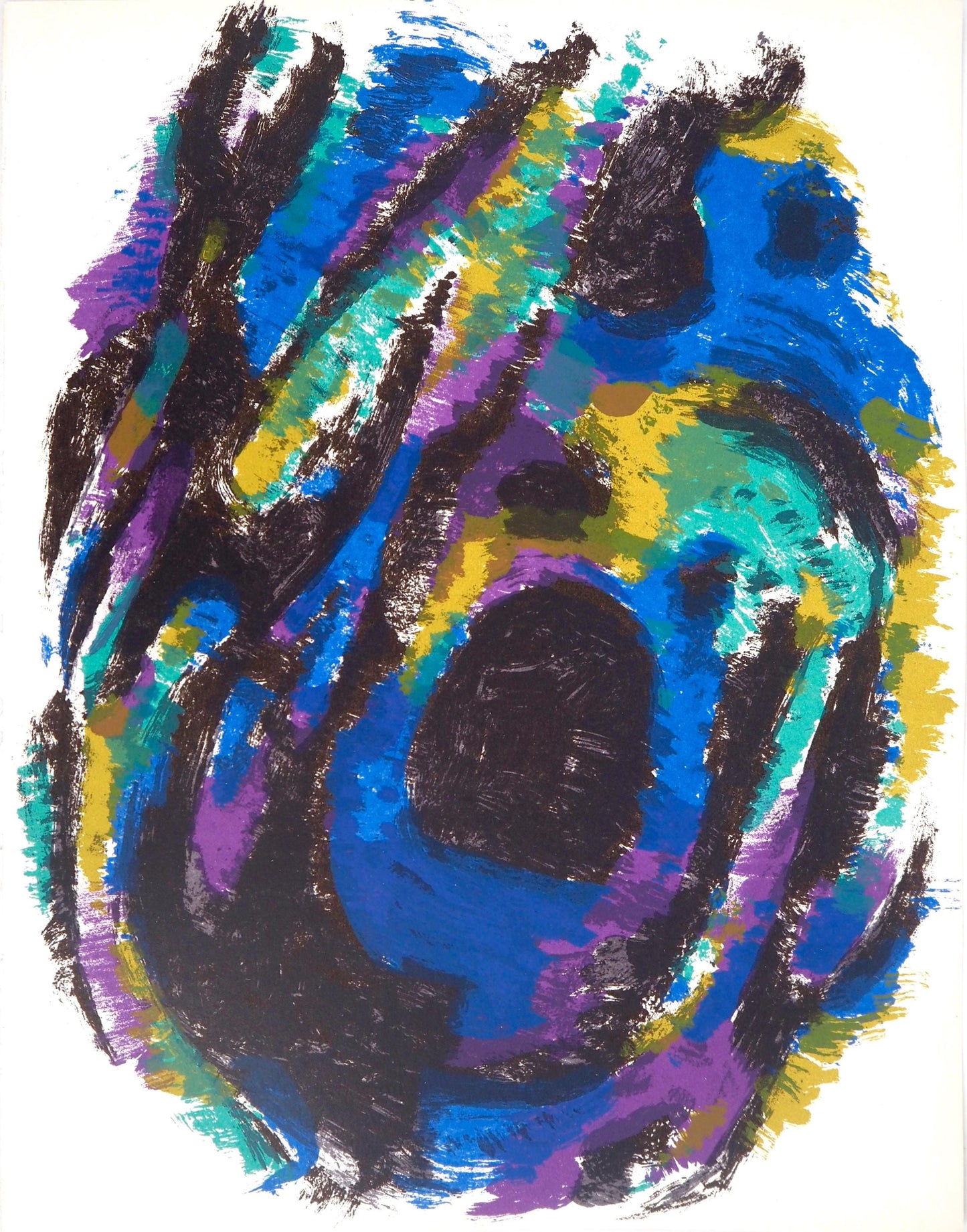 Alfred Manessier, Composition, Xxe Sicle, Lithograph