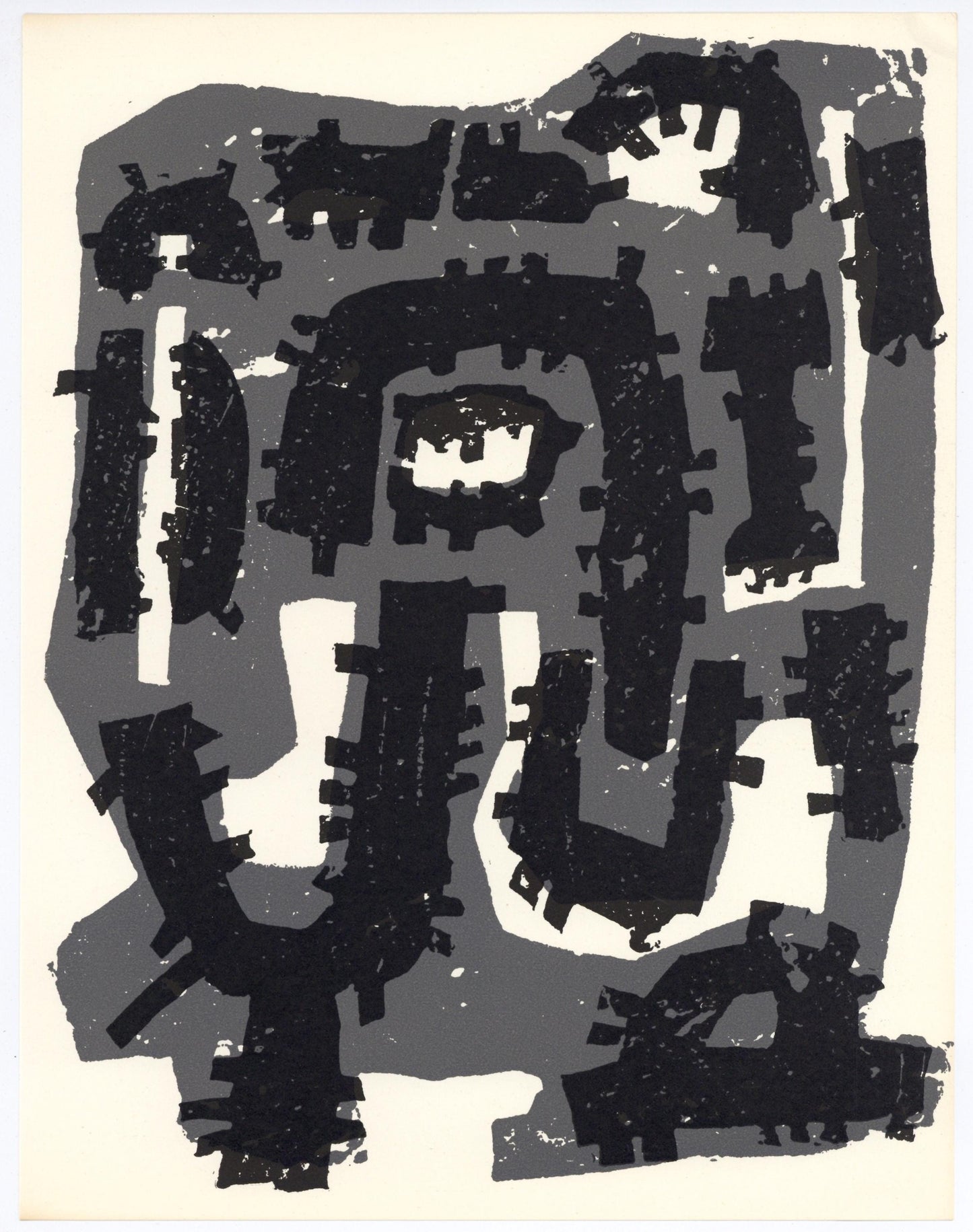 Raoul Ubac, Composition, Xxe Sicle, Lithograph