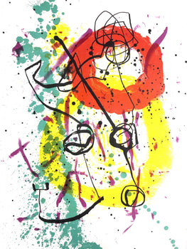 Joan Mir, Composition (Mourlot 206; Cramer 67), Xxe Sicle, Lithograph